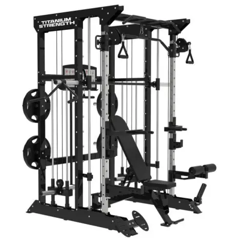 Smith Machine de musculation ultra-complète avec accessoires divers - vue 8