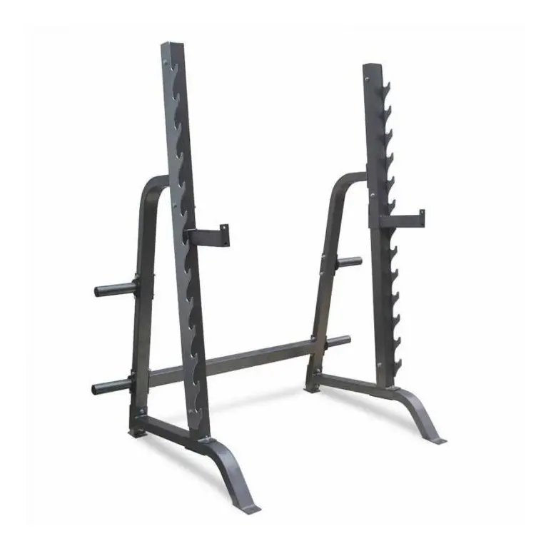 Rack à squat de musculation avec inclinaison de 7°