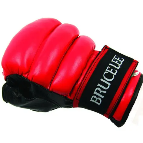 Gants de boxe en cuir doigts coupés Bruce Lee - vue 2