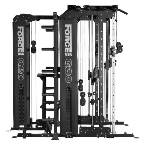 Functional trainer g20 Force USA avec option lat pull down low row et poste à dips - vue 3