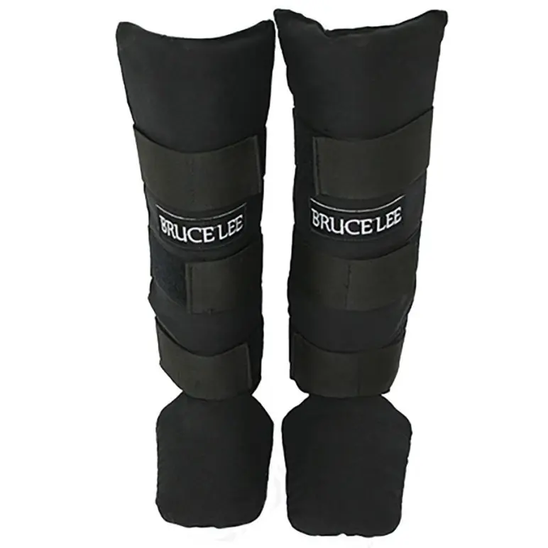 Protèges tibias / pieds en coton signature Bruce Lee taille de XXS à XL