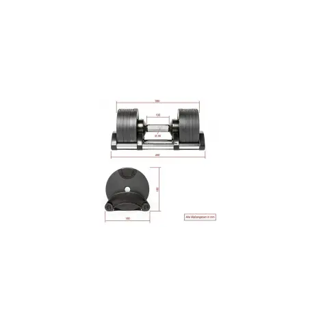 Paire d'haltères de musculation avec charge réglable - vue 5