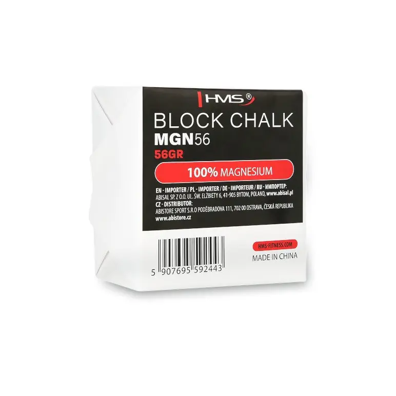 Bloc de magnésie pour training de sport.