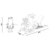 Presse à cuisse de musculation pour professionnel - capacité de charge 400 kg - vue 4
