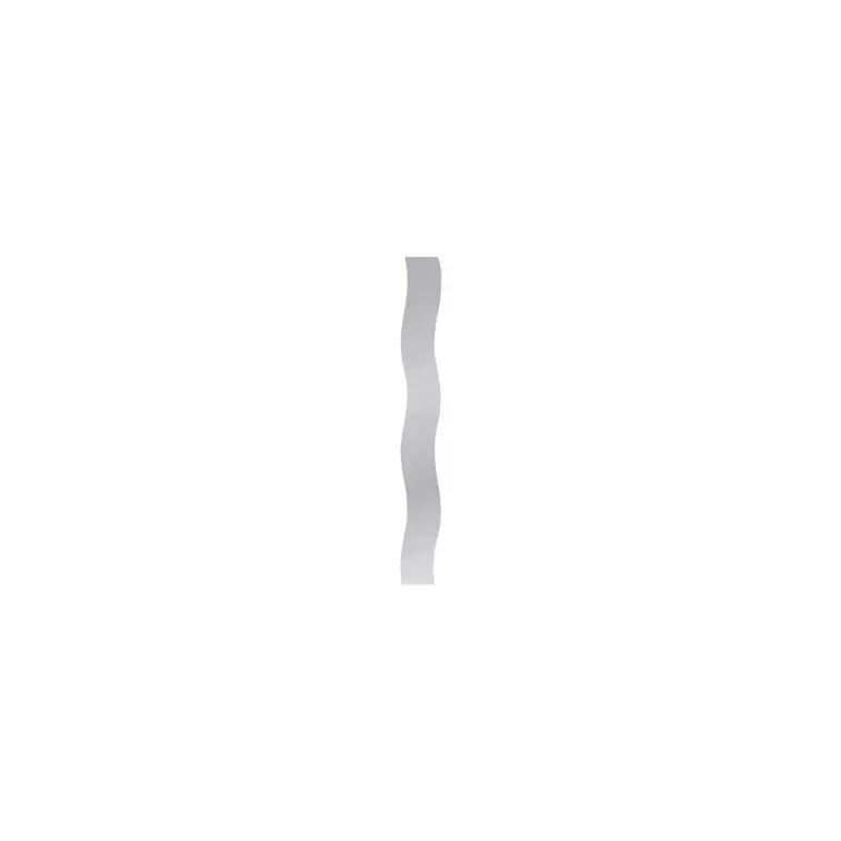 Miroir non-lumineux pour salles de sport en forme de vague - 20 x 160 cm