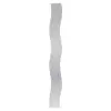 Miroir non-lumineux pour salles de sport en forme de vague - 20 x 160 cm
