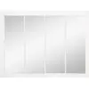 Lot de 4 miroirs rectangulaire pour salles de sport - 45 x 15,5 cm