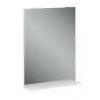 Miroir à fixation murale avec étagère de rangement