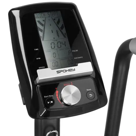 Vélo air bike pour cardio-training avec tableau de bord - vue 4