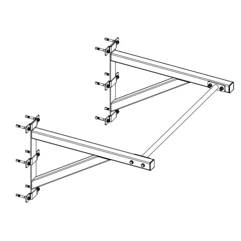 Barre de traction murale de haute qualité à fixation murale - 110 cm de longueur - vue 4