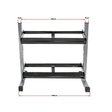 Rack d'haltères modulable 90 à 150 cm charge 400 kg - vue 3