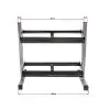 Rack d'haltères modulable 90 à 150 cm charge 400 kg - vue 3