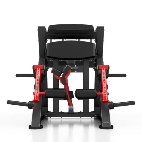 Leg curl professionnel ischios machine à charge libre - vue 3