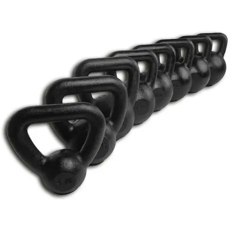 Kettlebells en fonte avec fond en caoutchouc 4 à 32 kg - vue 3