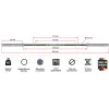 Barre olympique droite de powerlifting, weightlifting et musculation - vue 4