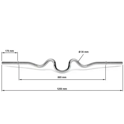 Barre de curl super curl 125 cm x 30 mm - vue 3