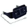 Ceinture lest dips et tractions en cuir 100 cm avec chaîne
