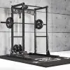 Power rack à squat de musculation de 195 cm avec système à poulie - vue 2