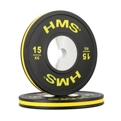 Pack 140 kg de poids olympiques de musculation avec revêtement en caoutchouc pour haltérophilie - vue 5