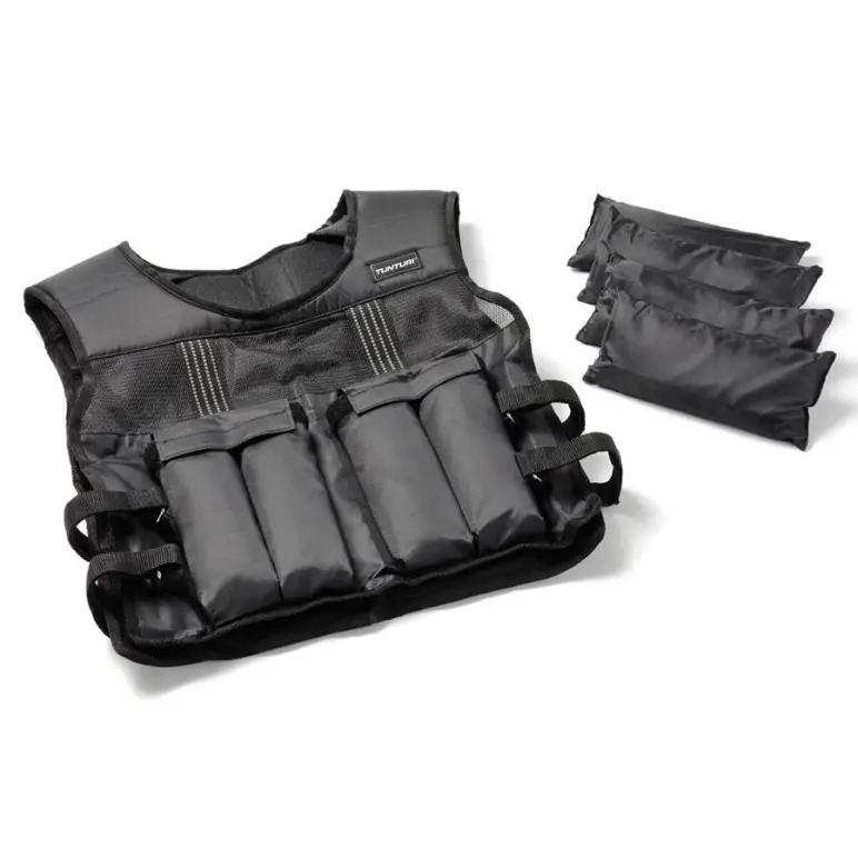 Gilet de musculation lesté 10 et 15 kg ajustable