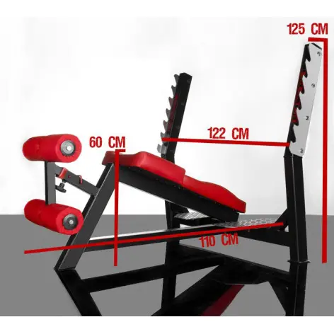 Banc de musculation décliné à haute capacité de charge. - vue 2