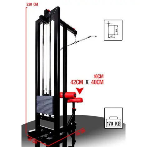 Machine de musculation professionnelle Lat Pulldown - vue 5