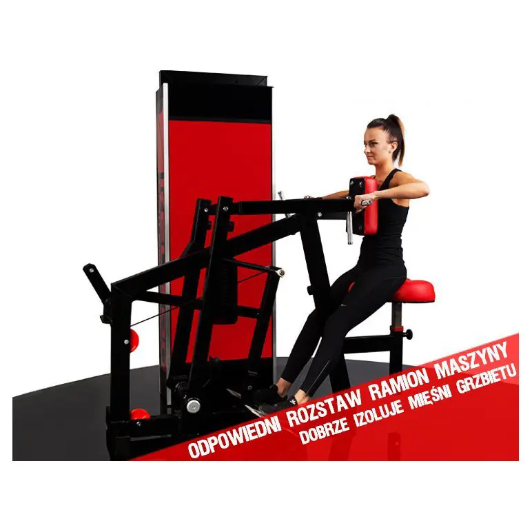 Row machine assise pour les salles de sport commerciales