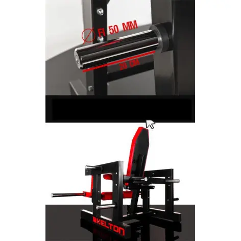 Machine de musculation quadriceps pour club de fitness - vue 3