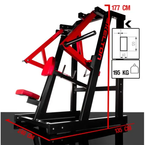 Rowing dorsaux - Machine de musculation pour les professionnels - vue 4