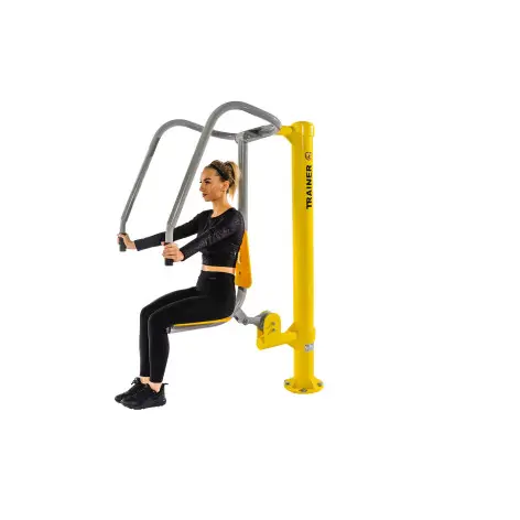 Atelier extérieur pour musculation des pectoraux