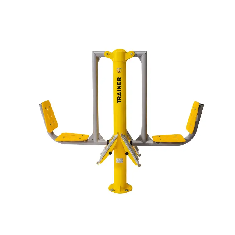 Double station musculation à jambes pour parcours sportif outdoor