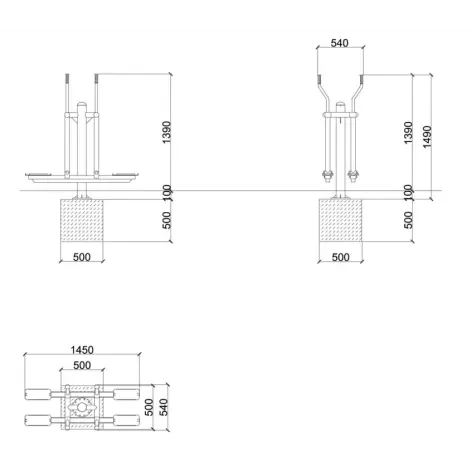 Ski Trainer de fitness pour entraînement en parcours santé - vue 3