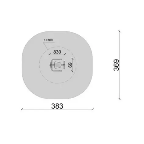 Agrès musculation jambes pour zone de fitness extérieur - vue 3