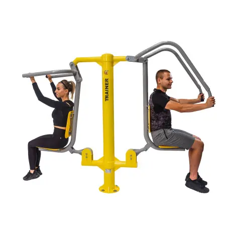 Double stations de musculation pour zone de fitness outdoor - vue 3