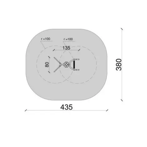 Station de massage dorsaux pour aire de street workout - vue 4