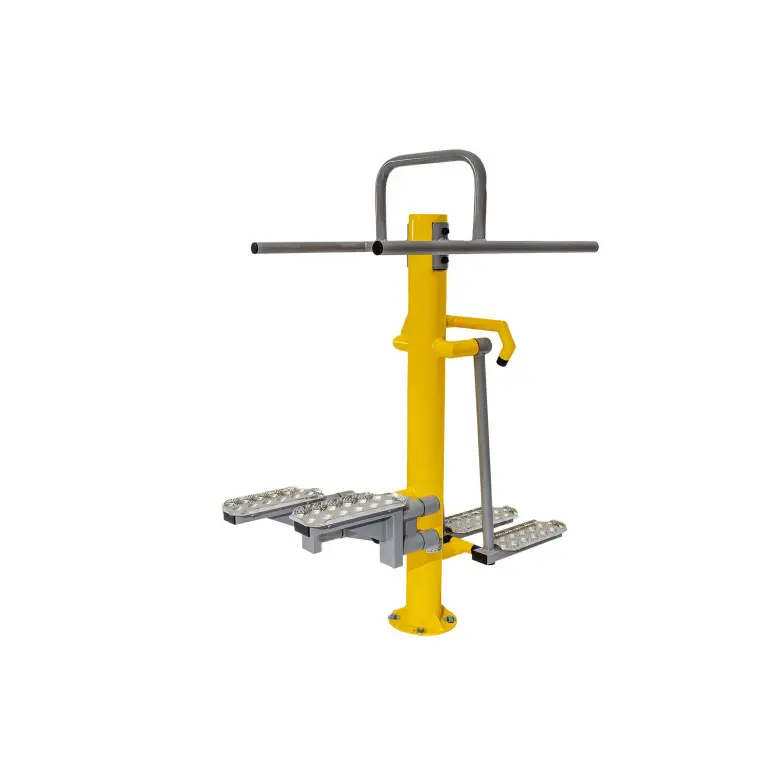 Double stations de fitness pour espace de musculation en plein air