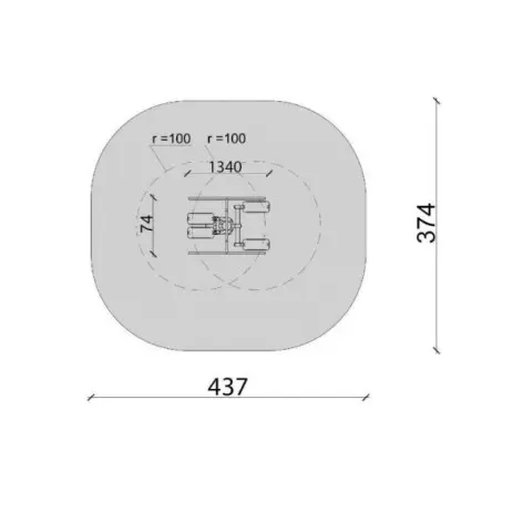Double stations de fitness pour espace de musculation en plein air - vue 4
