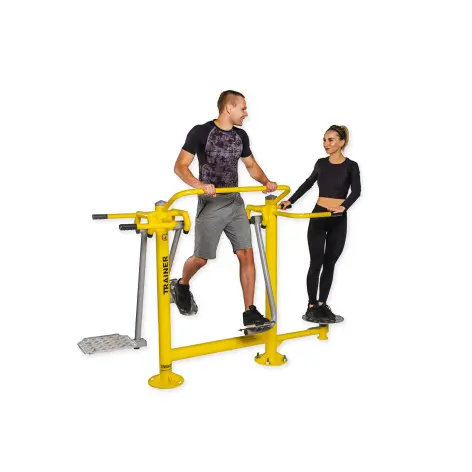 Triple station de fitness pour aire de street workout - vue 3