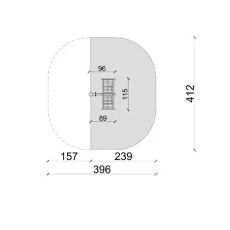Banc de fitness en plein air pour parc de musculation - vue 3