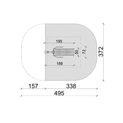 Banc de développé couché outdoor pour aire de street workout - vue 4
