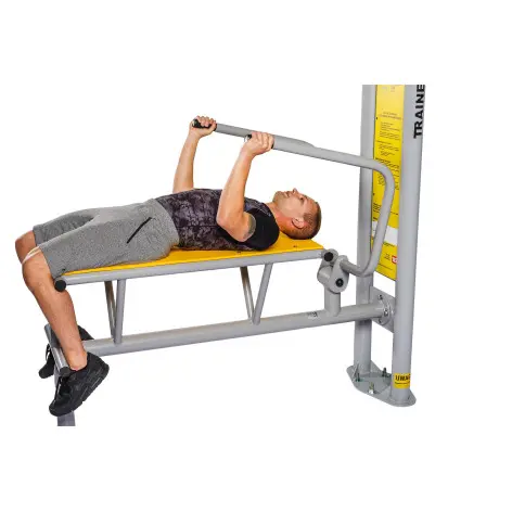 Banc de développé couché outdoor pour aire de street workout - vue 2