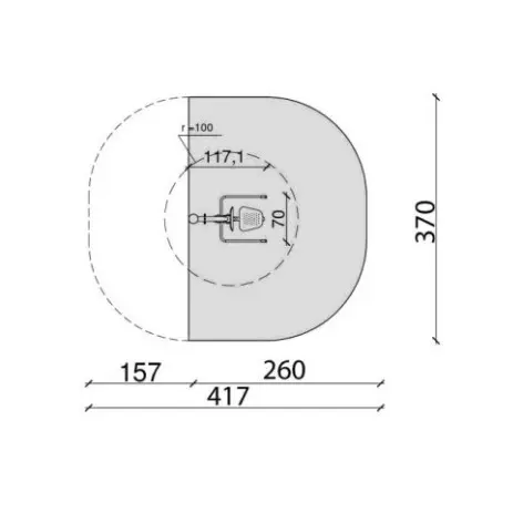 Agrès de fitness en plein air pour parcours sportif - vue 3