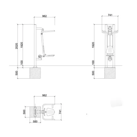 Station outdoor de musculation extérieure - vue 3