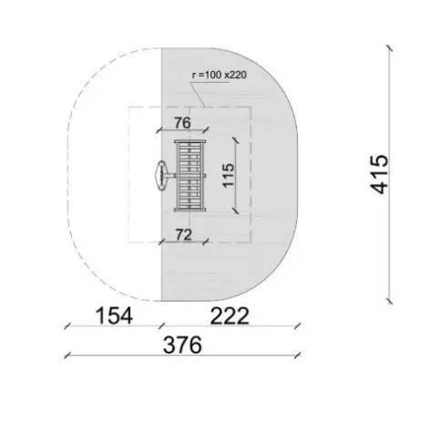 Banc à abdominaux pour fitness en plein air - vue 3