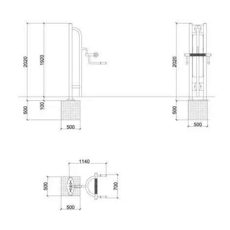 Structure de massage en plein air pour parcours santé - vue 2