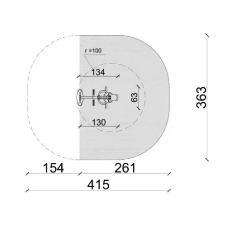 Vélo de cardio outdoor pour aire de street workout - vue 4