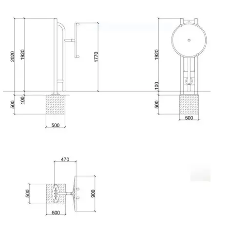Structure de musculation en plein air - vue 3