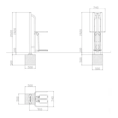 Structure de musculation pour street workout - vue 3