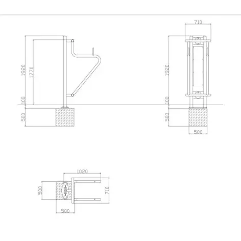 Station de street workout pour fitness en plein air - vue 3