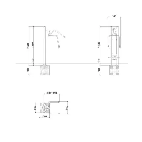 Station de musculation et fitness en plein air pour personnes handicapés - vue 3